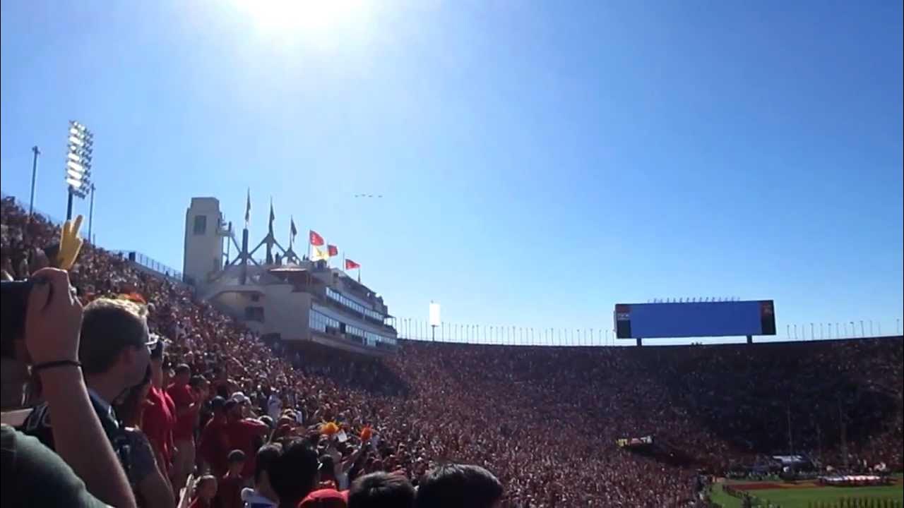 Pregame Flyover Hawaii vs. USC 2012 Los Angeles Memorial Coliseum