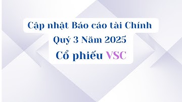 Cập nhật Báo cáo tài chính Quý 3 Năm 2025 của cổ phiếu VSC