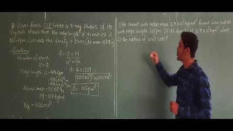 Solid state: Problems on density