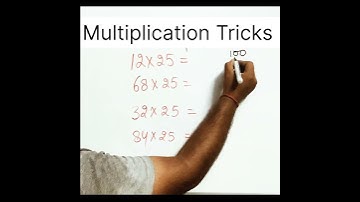 Fast calculation tricks | Multiply by 25 in 2 second | math trick #shorts #mathshorts #trending