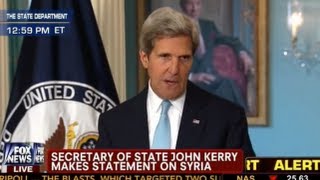 John Kerry Makes Case For WAR In Syria!! - 8/30/2013