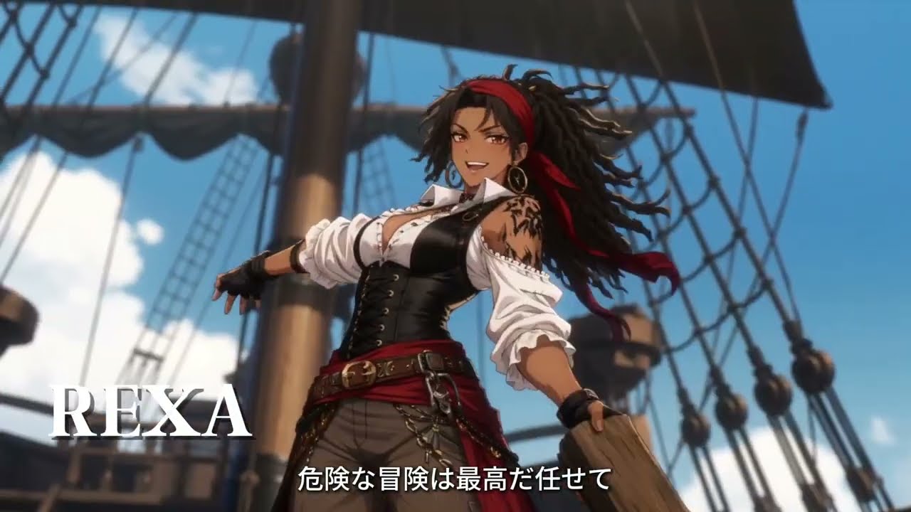 BLACK FLAG キャラクターPV｜5人の海賊少女たちを紹介します ⚓ - YouTube