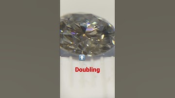How To Quickly Spot Doubling On Double Refractive Gems Moissanite Versus Diamond #gemology