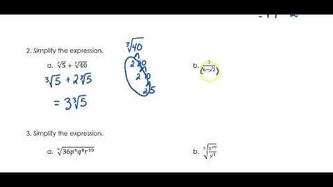 Alg2 5.2 Video Notes (Extra Examples)