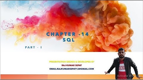 Chapter 14 MY SQL By Raj Kumar Part 1