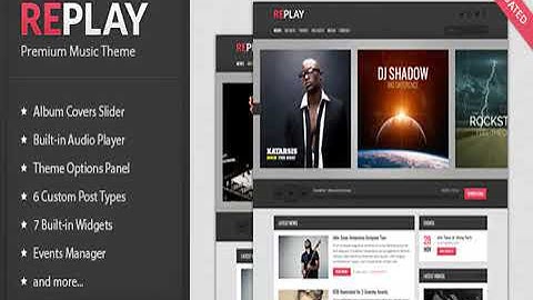 Replay - Responsive Music WordPress Theme Full Download Working