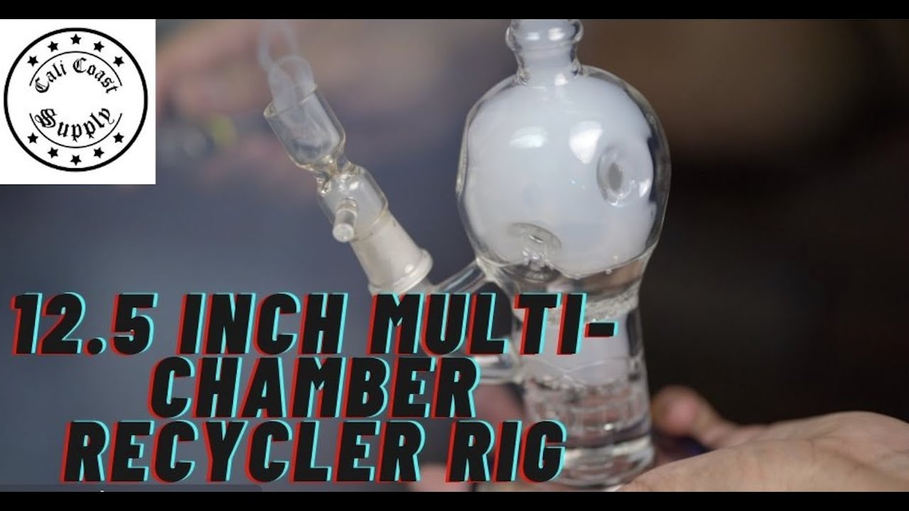 12.5 inch Multi-Chamber Recycler Rig - Cali Coast Supply