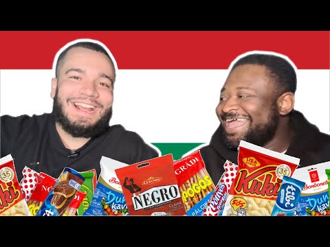 TRYING HUNGARIAN SWEETS/SNACKS #hungary #magyar