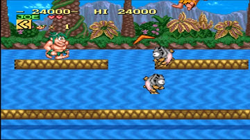 Lets Play Joe and Mac #1 (SNES) Dinosaur fighting time!