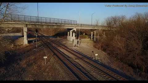 BNSF stack flying by my Mavic Pro Drone in Overland Park, KS in 4K w/sound
