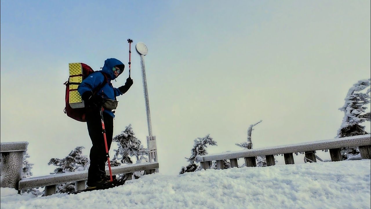 【八幡平陵雲荘】八幡平悪天候ガスの中の陵雲荘泊