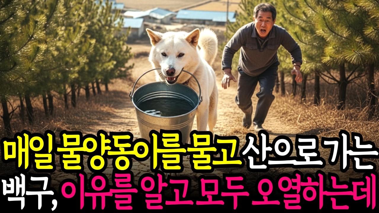 매일 물양동이를 물고 산으로 가는 강아지, 이유를 알고 모두 오열하는데..| 노후사연 | 사연라디오 | 감동사연 |