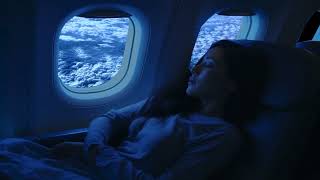 COMPLETE Night Airport Flight Ambience Chicago O Hare to Reykjavik Iceland Takeoff Landing