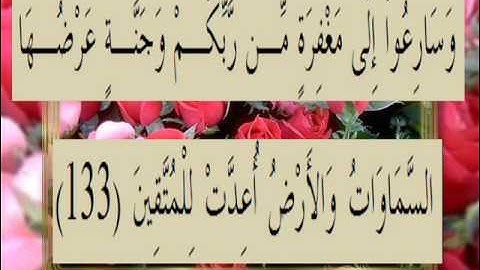 القران الكريم سورة آل عمران الأية 133
