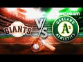 Athletics Vs Giants Friday Night Baseball Simulation Game