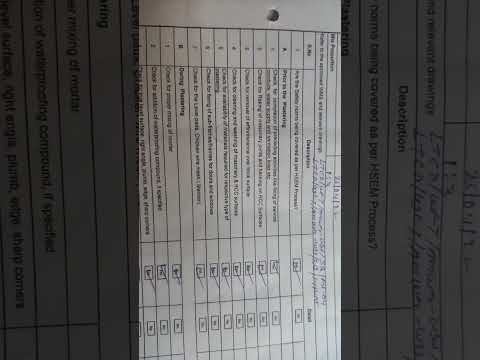 Automotive Lift Inspection Sheet