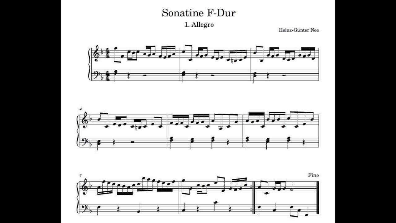 Sonatine F-Dur - Festliche Orgelmusik (Score)
