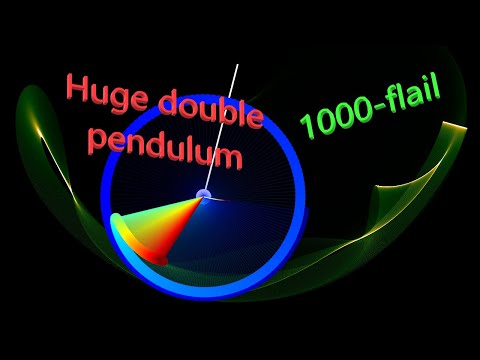 1000 double pendulums flail