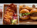 Tonkatsu Bento | Quick Mini Burger | Onigiri Pork Soup | Bead Strap Making | vlog