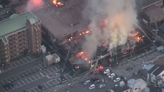 繊維メーカー工場で火災 けが人なし、大阪・泉大津