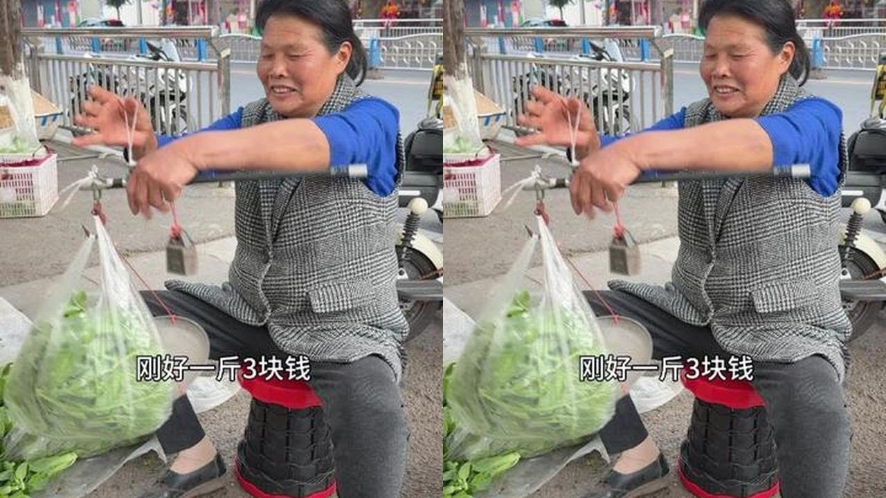 丈母娘摆摊卖6种蔬菜，豌豆尖茼蒿菜苔脆嫩喜人，看哪个菜受欢迎#我的乡村生活#丈母娘#新鲜蔬菜#摆摊#豌豆尖