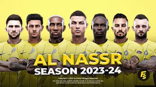 Al Nassr Facepack Season 2023/24 - Sider and Cpk - Football Life 2024 and PES 2021