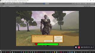 Interacting NPC using dialog and choices in unity