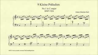 Bach, Prelude In C Major, Bwv 924, Piano Resimi