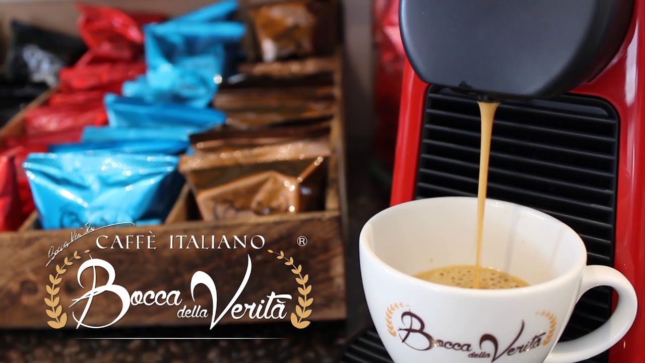 Café italiano en cápsulas "Bocca della Verità" YouTube