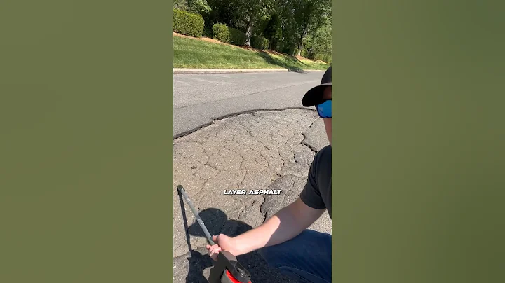 Get your pot holes repaired properly #parkinglotmaintenance #potholes #asphalt #behindthescene