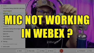 Warum funktioniert mein Mikrofon bei Webex nicht?