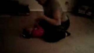 Mother and daughter wrestling