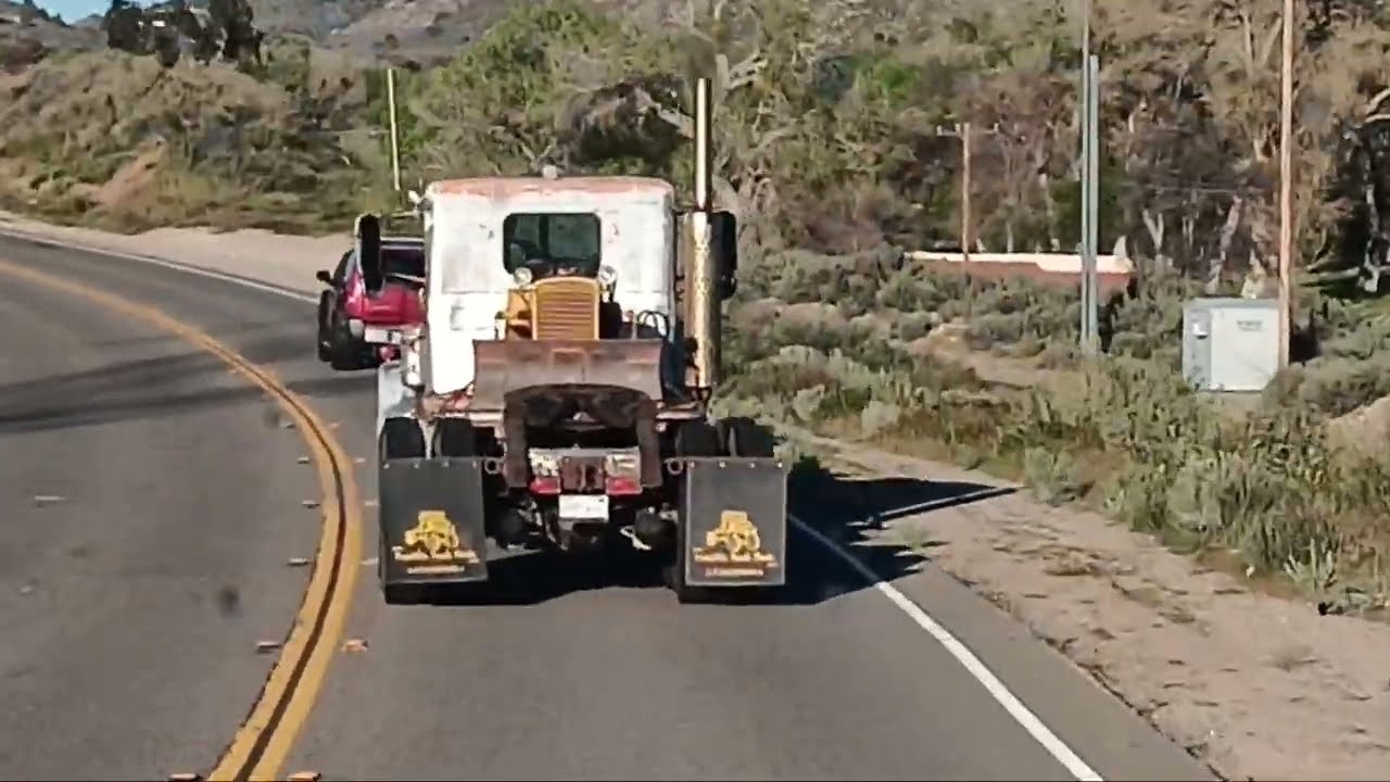 63 PETERBILT NEEDLENOSE DUEL SEMI TRUCK RECREATION ON THE ORIGINAL SOLEDAD CYN FILMING  ROUTE PT1