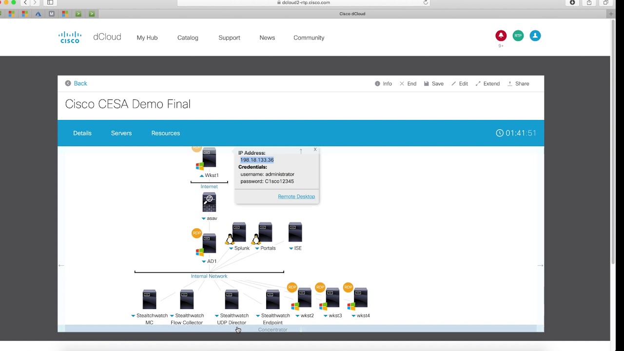 dCloud CESA Demo AC access wkst1 - YouTube