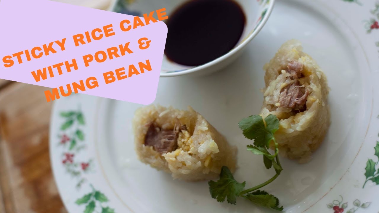 Sticky Rice Cake with Pork & Mung Bean
