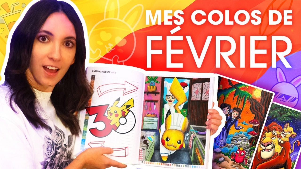 ✨ Bilan Coloriage Février 2026 | Mes coloriages terminés (mystères et autres) et défis de Mars ! 🎨