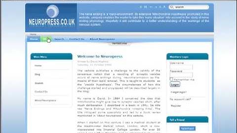 Neuropress.co.uk: Website Demonstration - How to Navigate Websites Part 1.