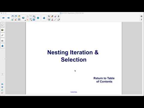 Nesting Iteration and Selection
