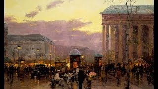 Rainy Dusk, Paris  by Thomas Kinkade