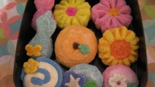 手作りスクイーズ紹介 お盆の干菓子 Home made Squishy 【ASMR・Whisper】