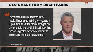 Famous Brett Favre denies any wrongdoing & blames media amid investigation | First Take Profile