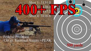 6.5 Creed Federal Premium +PEAK ammo - Incredible!