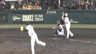 20120419 阪神　７回裏まで　ハイライト　マートン逆転タイムリー2B
