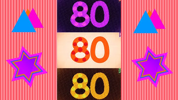 Endless Numbers Count 80, Inversion Color Effect, Bevel Effect Rgb Filter, G-magor Effect.
