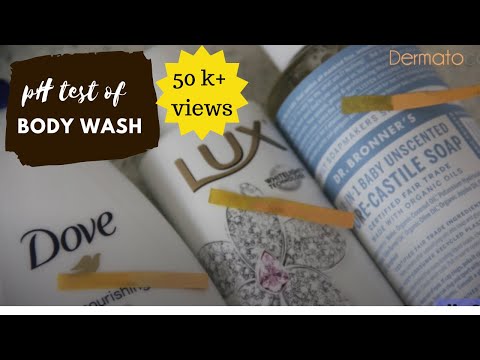 pH test of body wash: Know your skin care products