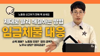 임금체불 제대로, 빠르게 받아내는 방법 확인하세요