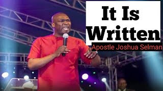 Apostle Joshua Selman "It Is Written"