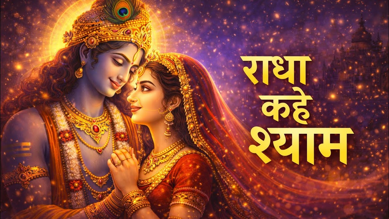 🌼RADHA KAHE SHYAM SE 🌸💙 |🪔 Heart Touching Radha Krishna Bhajan🌾