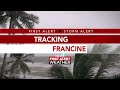 LIVE: First Alert 10 a.m. update on Tropical Storm Francine