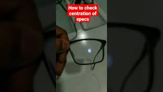 how to check centration of specs #eye #diagnosis #oci #optometrists #treatments #keratoconus